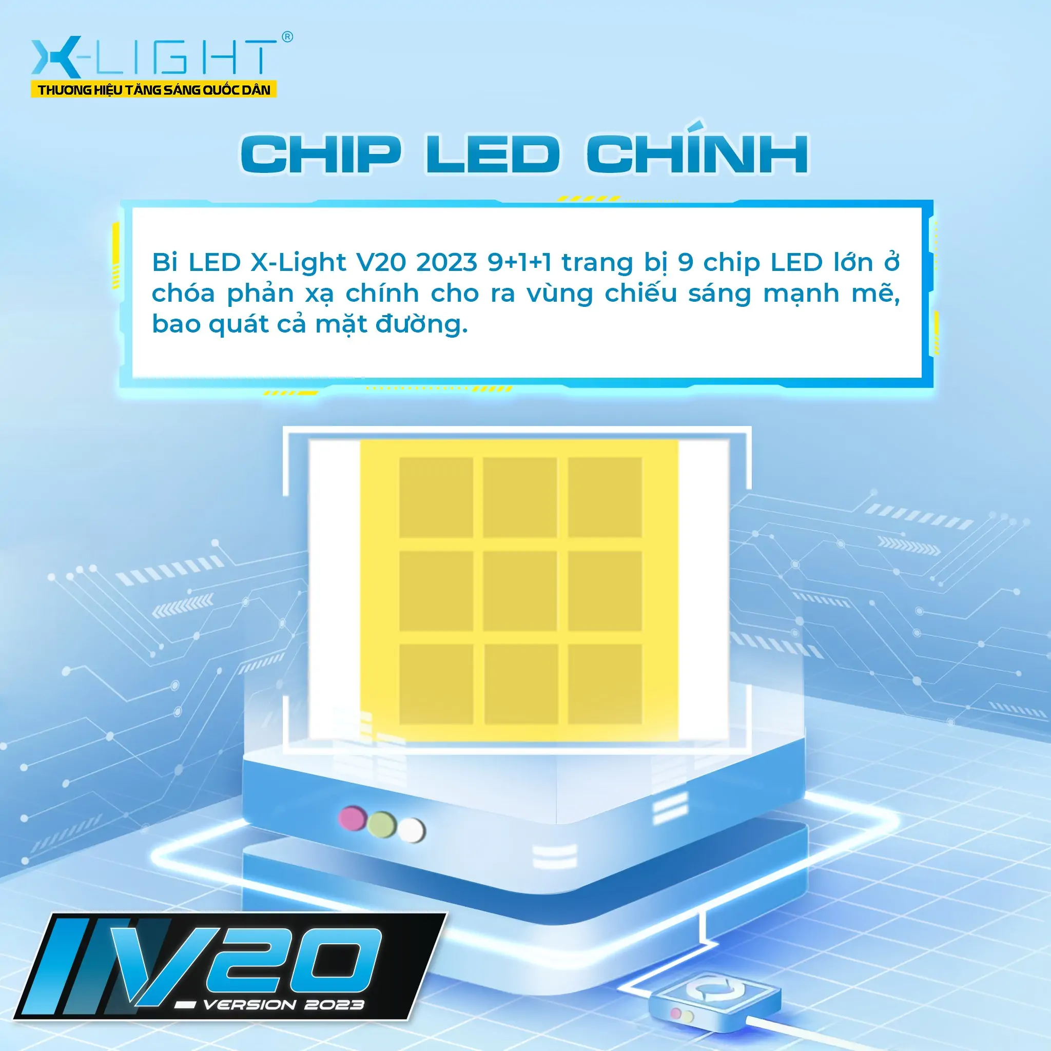 chip led chinh bi led x light v20 2023 9 1 1