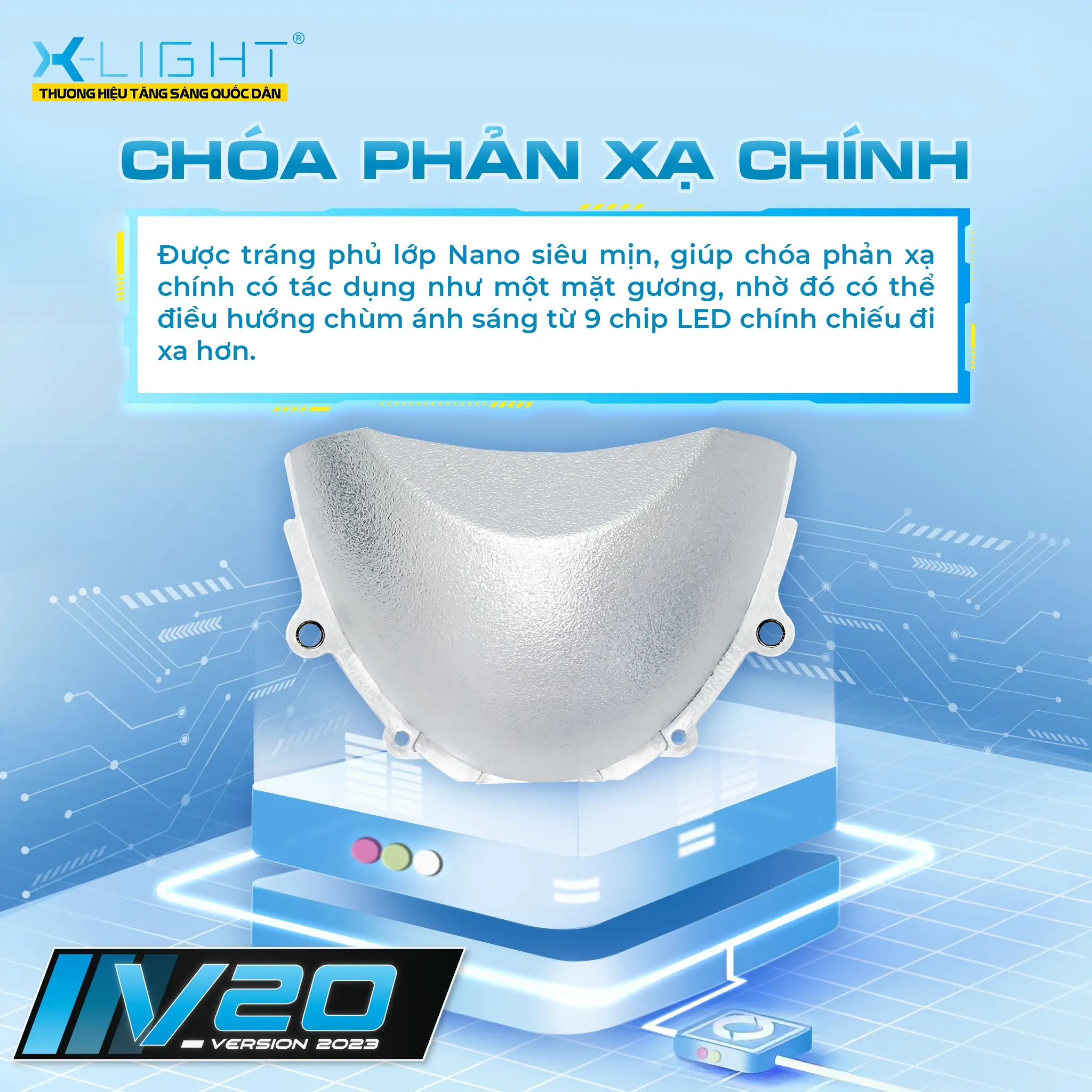 choa chinh bi led x light v20 2023 9 1 1