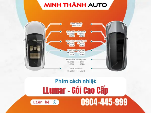Phim cách nhiệt ô tô LLumar…