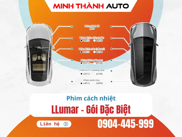 Phim cách nhiệt ô tô LLumar…