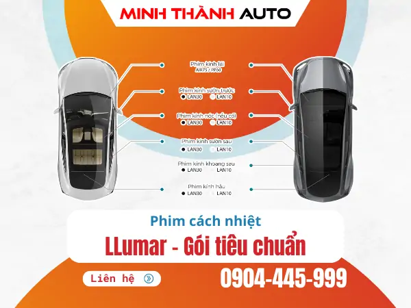 Phim cách nhiệt ô tô LLumar…