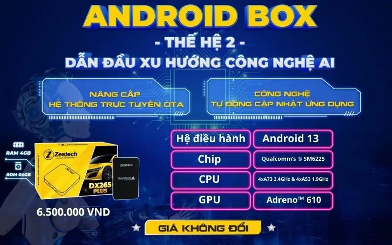 Bảng giá Nâng cấp Android Box ô tô Zestech DX265 Plus cho CR-V Hybrid 2023