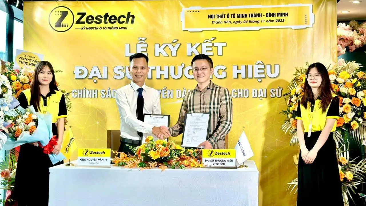 Minh Thành Auto ký kết đại sứ thương hiệu Zestech tại Thanh Hóa