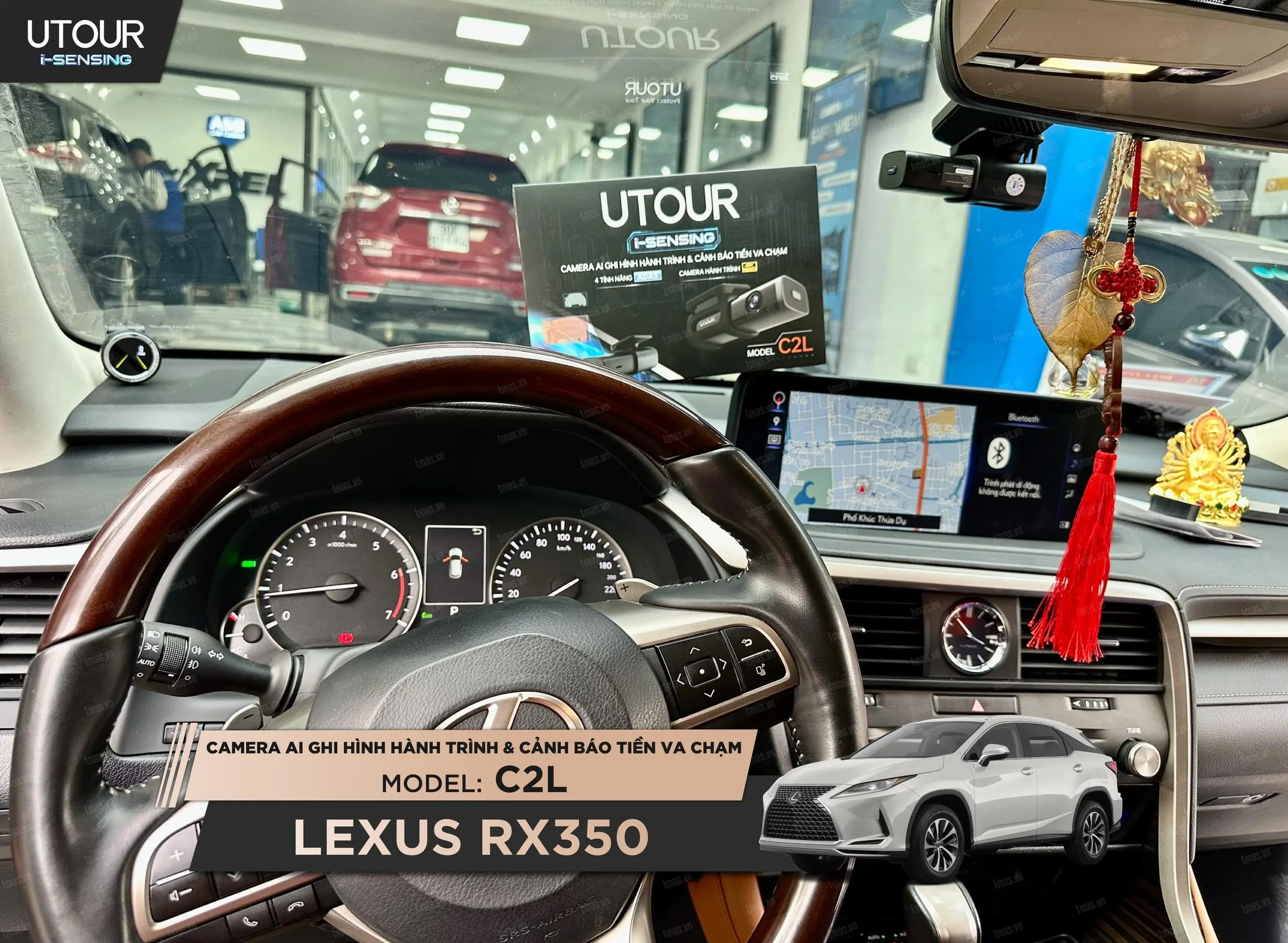 Luxus RX350 nâng cấp Camera hành trình Utour C2L tại Minh Thành Auto