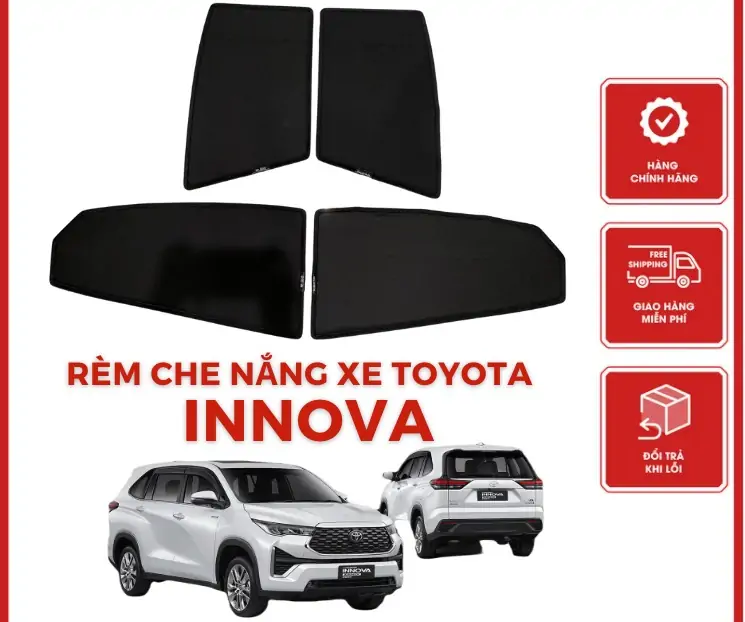 Rèm Che Nắng Xe Toyota Innova Chính Hãng Loại 1