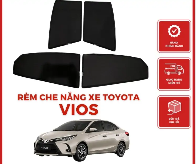 Rèm Che Nắng Xe Toyota Vios Chính Hãng Loại 1 tại Thanh Hóa