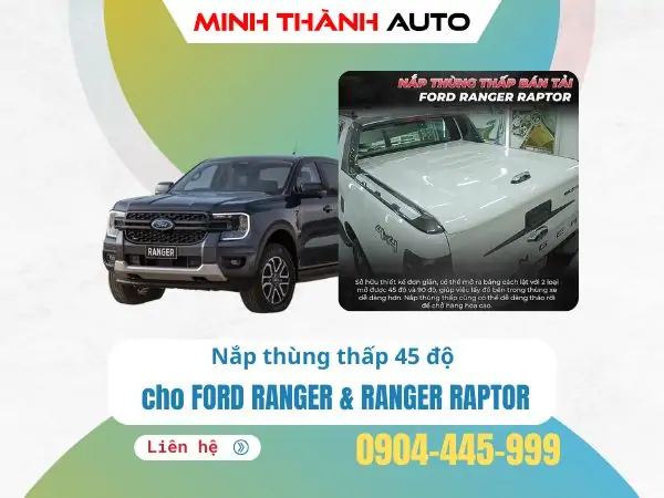Nắp thùng thấp cho Ford Ranger…