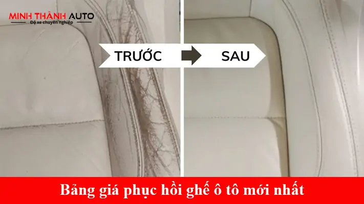 Bảng giá phục hồi ghế mới nhất