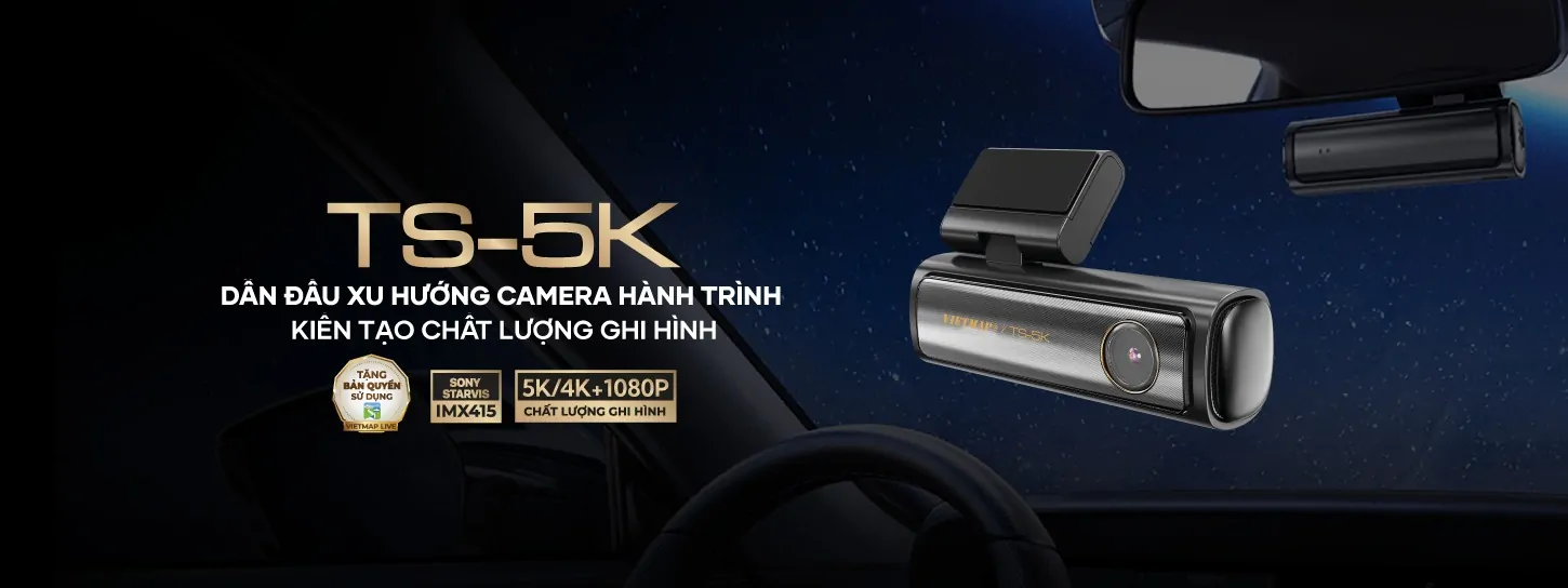 Minh Thành Auto phân phối chính hãng Camera hành trình VIETMAP TS-5K tại Thanh Hóa