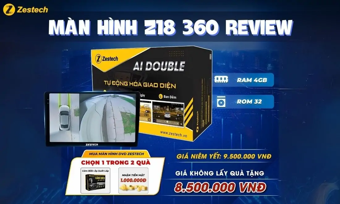 Màn hình ô tô Zestech Z18 360 tại Minh Thành Auto 