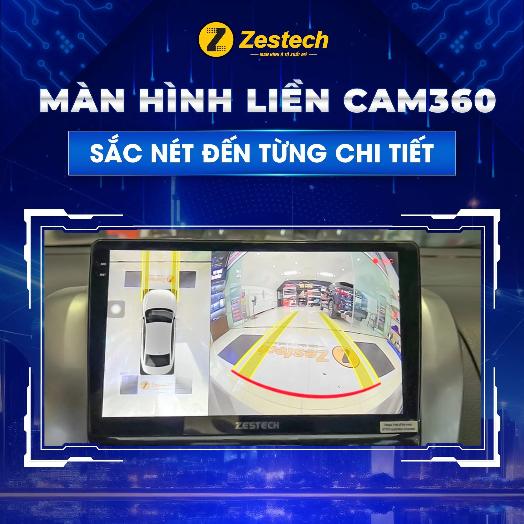 lắp màn hình Zestech Z18 360 cho xe Toyota Camry