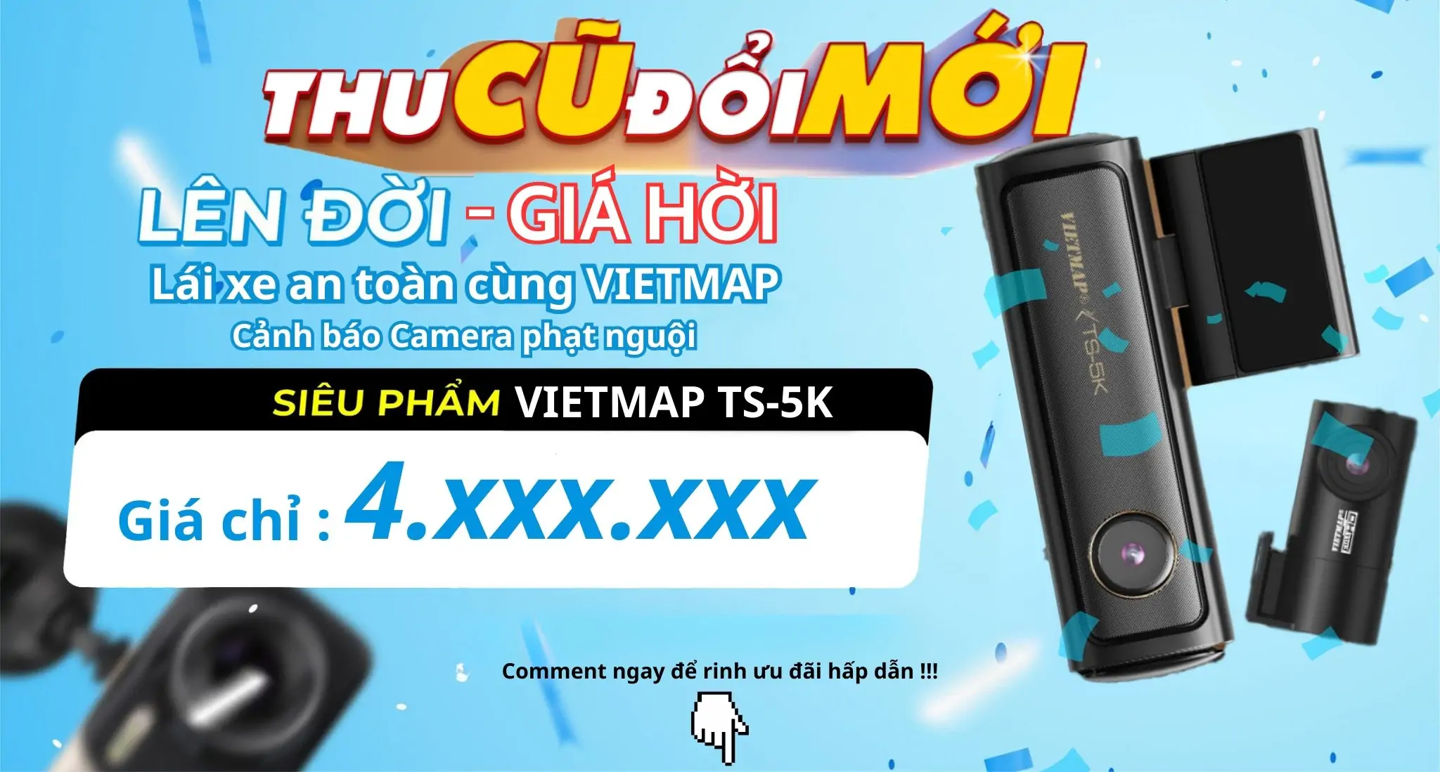 Thu Cũ Đổi Mới Camera Hành Trình Ô tô trợ giá lên đến 500K tại Minh Thành Auto