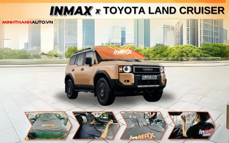 thi công phim Cách Nhiệt INMAX cho xe Toyota Land Cruiser 