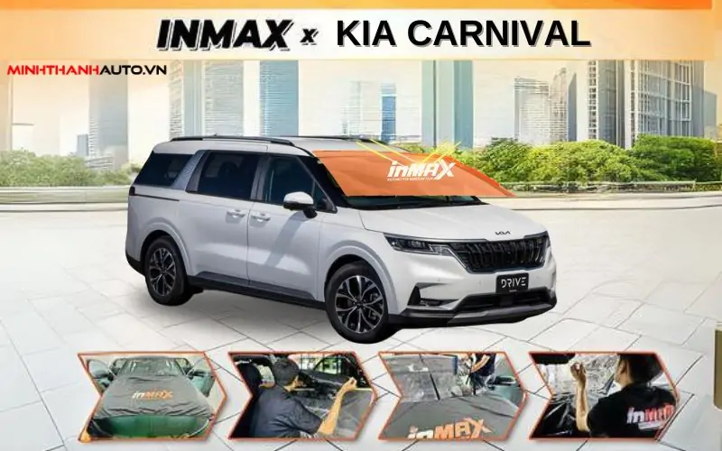 thi cong dan phim cach nhiet inmax cho xe kia carnival