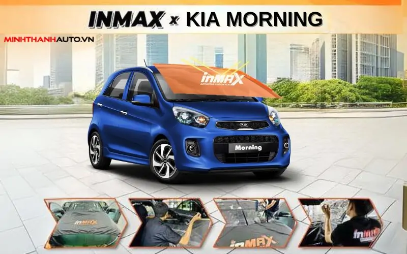 Thi công dán phim Cách Nhiệt INMAX cho xe Kia Morning tại Minh Thành Auto