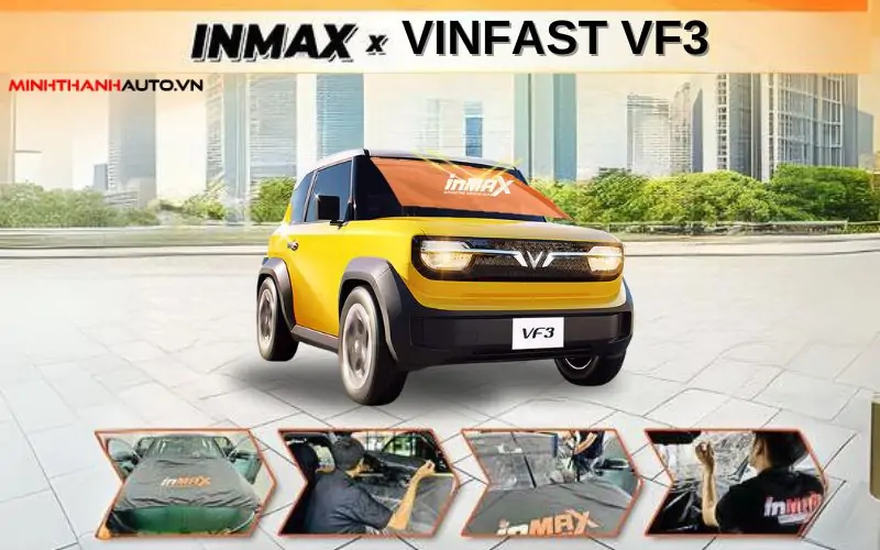 Các bước dán Phim Cách Nhiệt INMAX cho xe Vinfast VF3