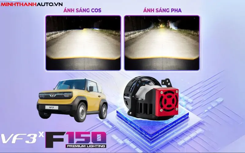 anh sang pha cos xe f150 lap tren vinfast vf3