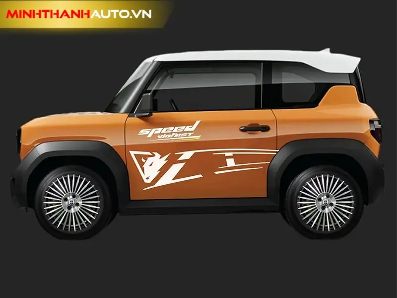 minh thanh auto dan tem decal vinfast vf3 mau cam