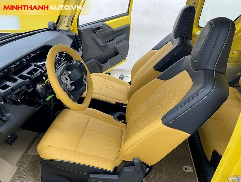 minh thanh auto mau boc ghe xe vf3 mau vang den