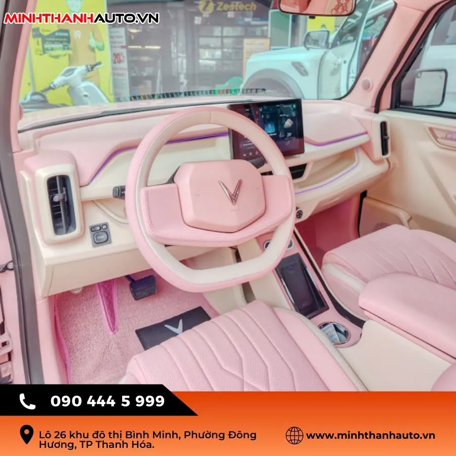 z7027785948215 d5693251703fd2a4d5ef4468d62c778b Mẫu Bọc Ghế Da VF3 Màu Hồng pastel