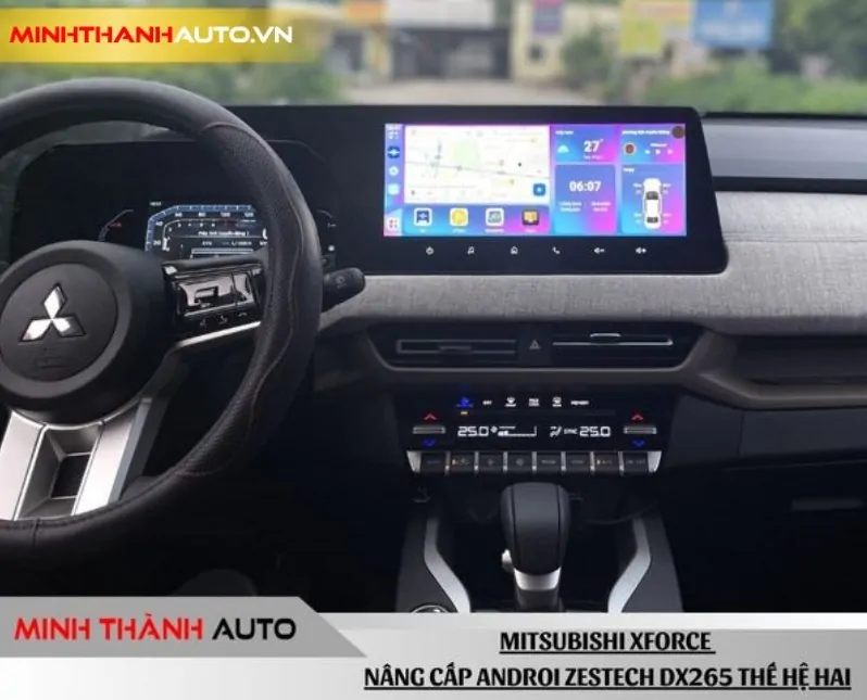 minh thanh auto Mitsubishi Xforce nang cap andriod box dx265 the he 2