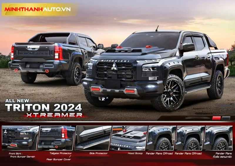 minh thanh auto all new triton 2024 do bodykit