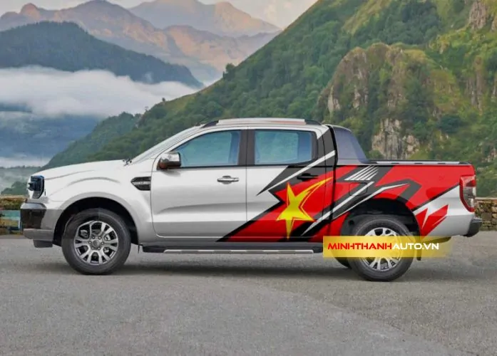 minh thanh auto dan decal ca nhan hoa ford ranger