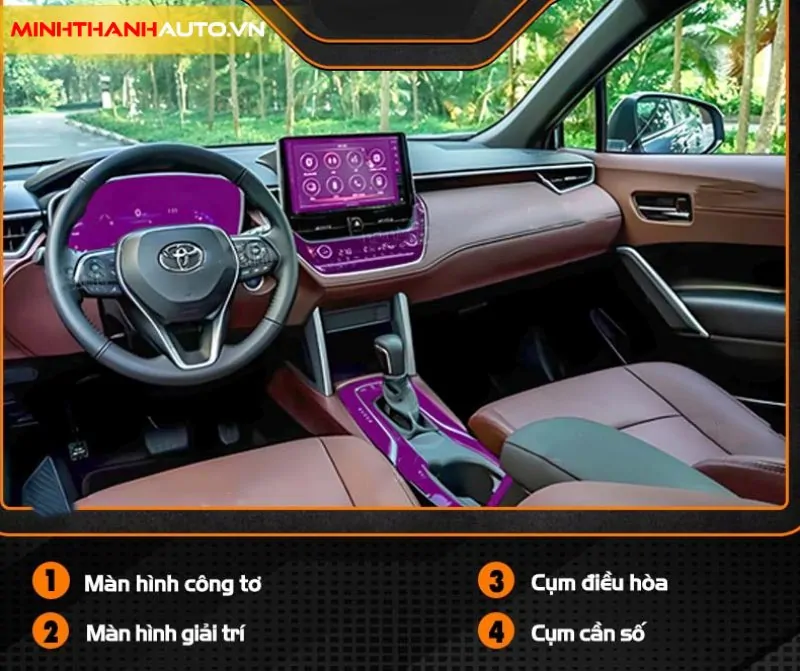 minh thanh auto dan noi that xe Toyota Cross