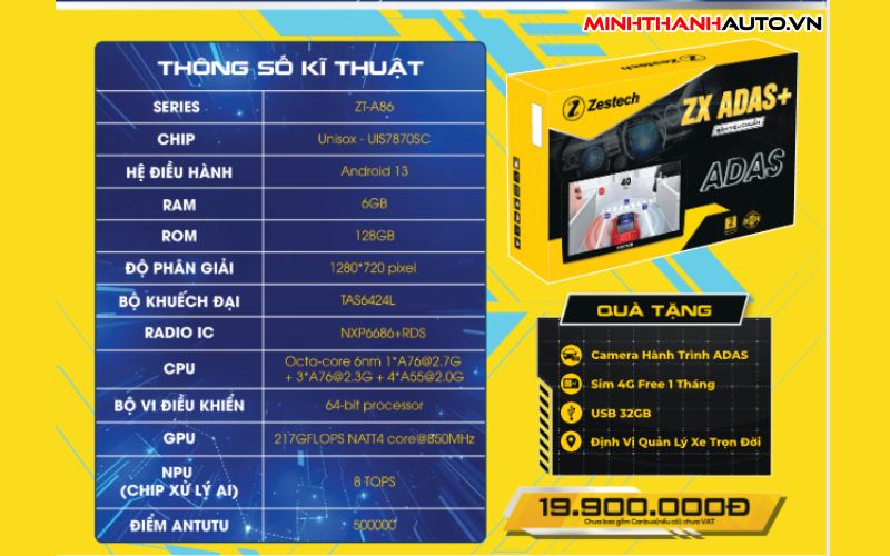Kingdomページ Màn hình Android Zestech ZX ADAS có mấy phiên bản? - Minh Thành Auto
