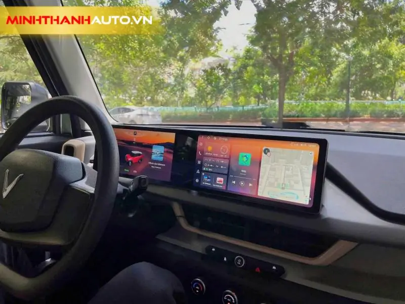 minh thanh auto Android va ODO VinFast VF3 Màn Hình Liền Khối Tích Hợp Android và ODO VinFast VF3 lắp đặt tại Thanh Hóa