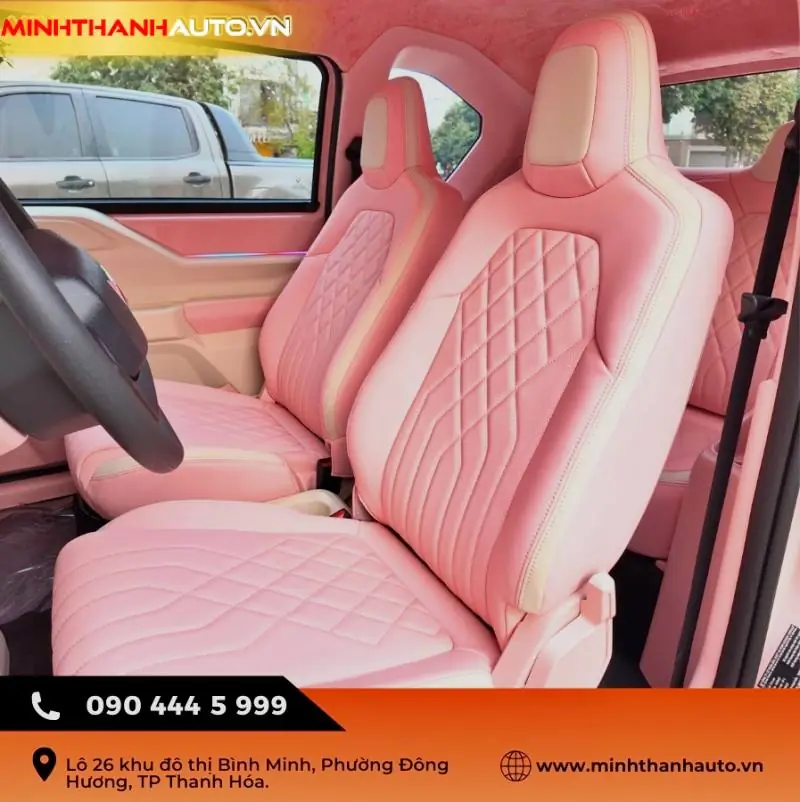 minh thanh auto boc ghe da vf3 oval mau hong sang trong Minh Thanh Auto Boc Ghe Da Vf3 Oval Mau Hong Sang Trong