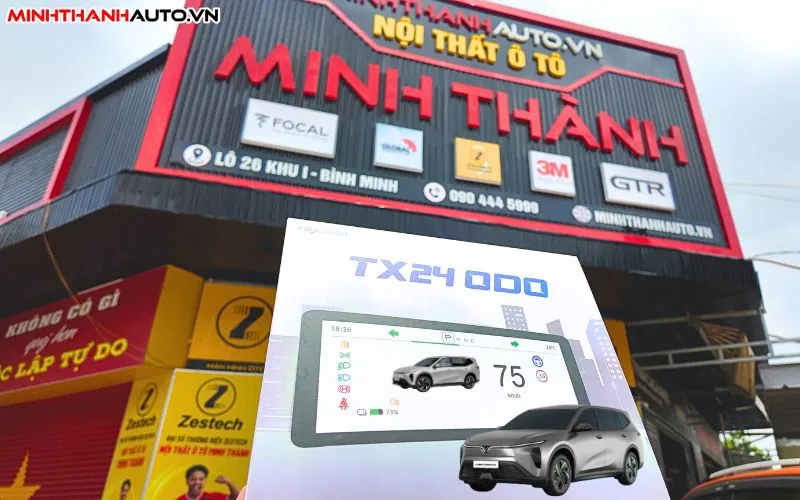 Màn Hình Odo Texpad TX24 Cho VinFast Limo Green chính hãng Minh Thành Auto