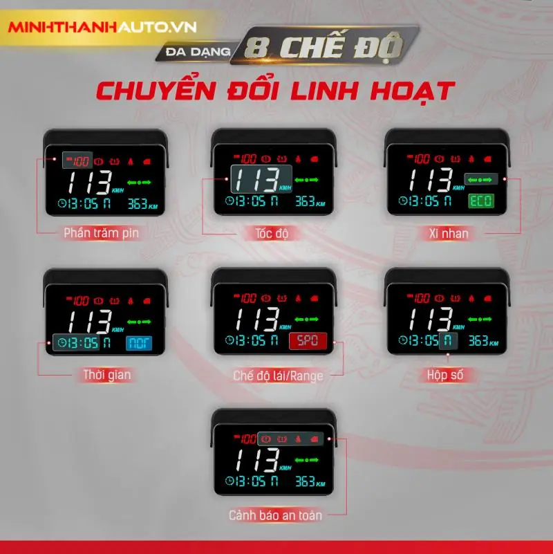 Minh Thanh Auto Da Dang 8 Che Do Chuyen Doi Linh Hoat Hud Limo Green