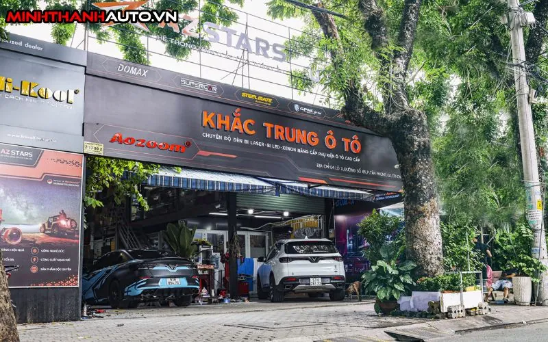 Khắc Trung Auto địa chỉ độ Vinfast Limo Green đẹp 