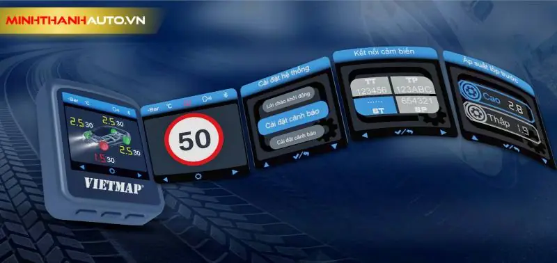 Minh Thanh Auto Bo Cam Bien Ap Suat Lop Vietmap Tw50 Cam Bien Ket Noi Truoc