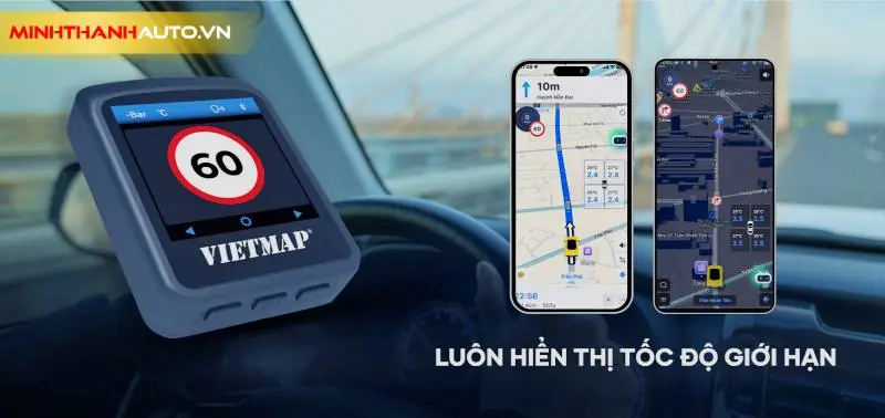 Minh Thanh Auto Bo Cam Bien Ap Suat Lop Vietmap Tw50 Hien Thi Gioi Han Toc Do