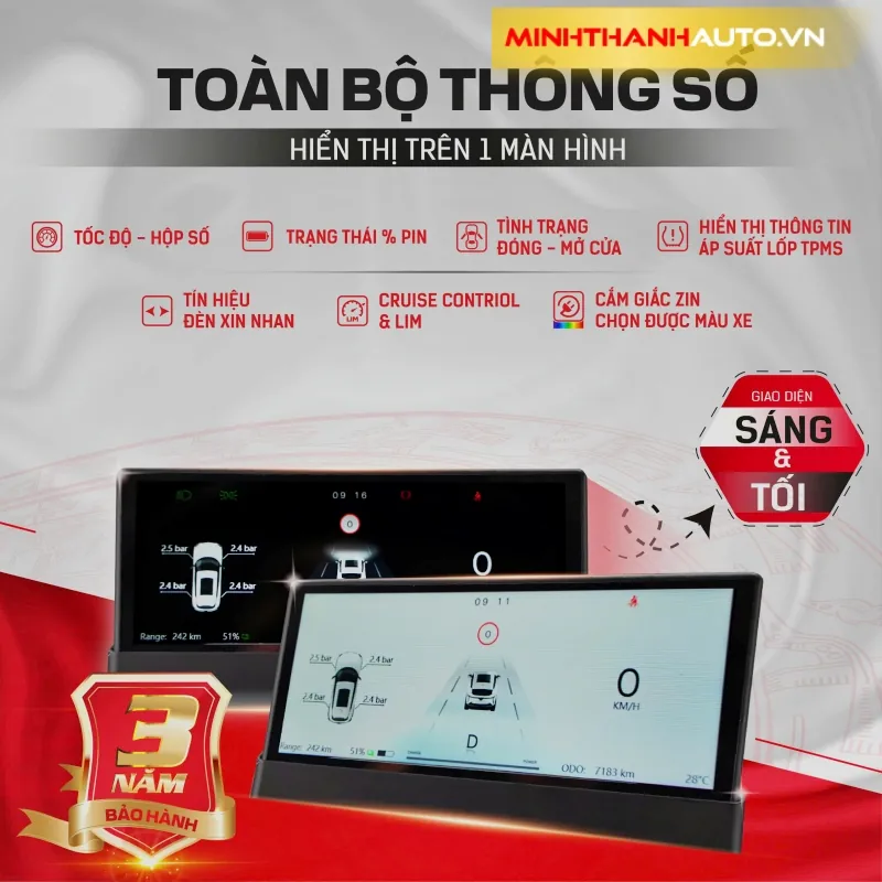 minh thanh auto toan bo thong so man hinh ipc cho vinfast limo green Minh Thanh Auto Toan Bo Thong So Man Hinh Ipc Cho Vinfast Limo Green