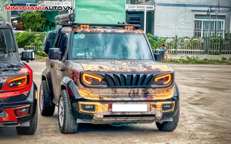 Minh Thành Auto cá nhân hóa với mặt Calang VF3 Custom
