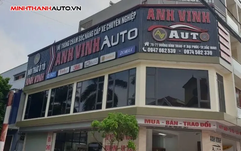 Anh Vinh Anh Vinh auto - dai ly uy quyen phim cach nhiẹt o to 3M CR BLK tai Bac Ninh