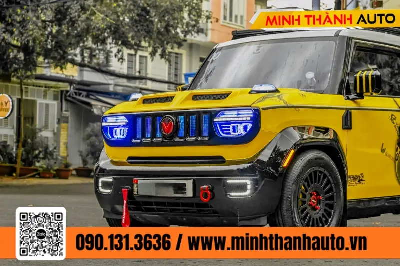 minh thanh auto do vf3 vang bodykit Vinfast VF3 Màu Vàng Độ Full Option Minh Thành Auto