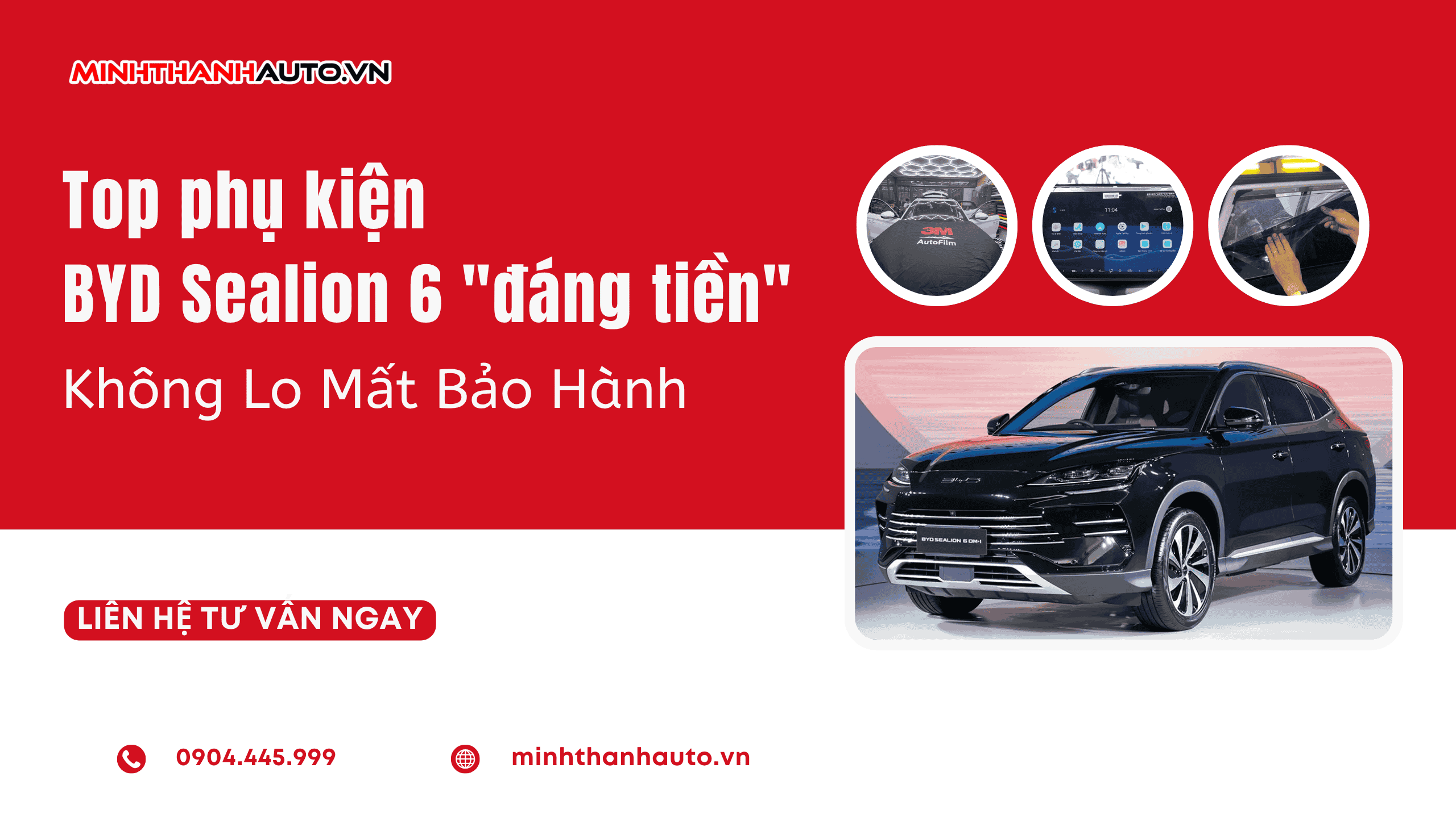 Top phụ kiện BYD Sealion 6 “đáng tiền” không lo mất bảo hành