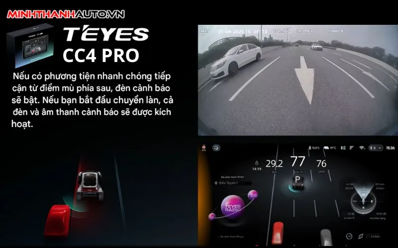 Tinh Nang Adas Teyes Cc4 Pro Phat Hien Xe O Diem Mu Phia Sau