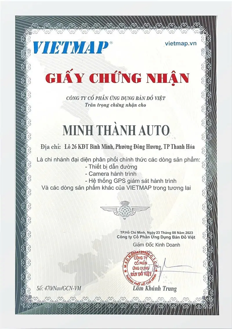 Giay Chung Nhat Vietmap Don Vi Minhthanhauto