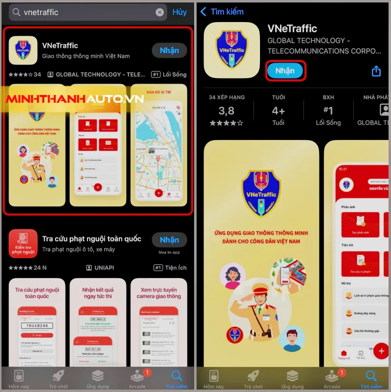 minh thanh auto cach tai VNeTraffic tren iphone Minh Thanh Auto Cach Tai Vnetraffic Tren Iphone