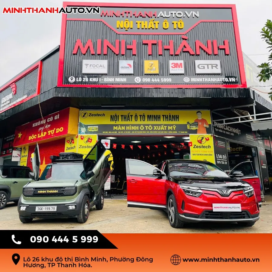 Minh Thành Auto nâng cấp chính hãng phụ kiện Vinfast VF8 tại Thanh Hóa