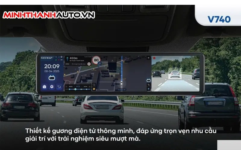 Trai Nghiem Man Hinh Guong Vietmap V740