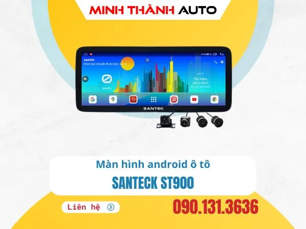 Màn Hình Android Ô Tô Santek…