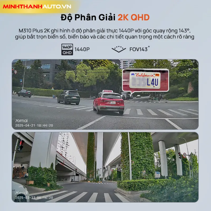 minh thanh auto chat luong camera 2k Camera hanh trinh 70mai M310 Plus 2K Minh Thanh Auto Chat Luong Camera 2k Camera Hành Trình 70mai M310 Plus 2k