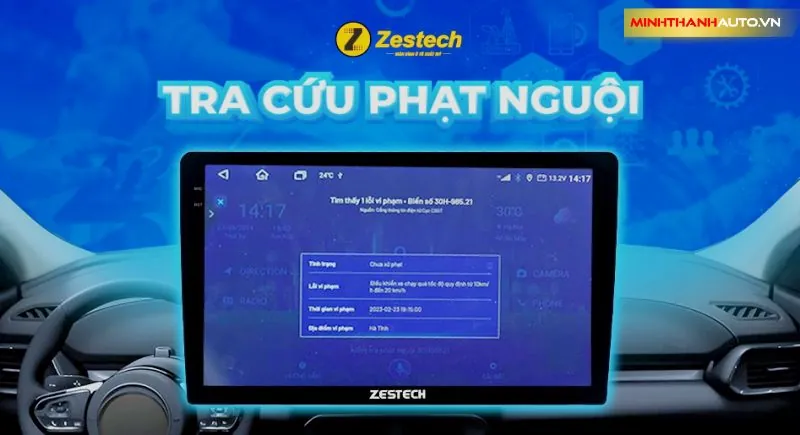 Minh Thanh Auto Man Hinh Andorid O To Zestech Zt100 Thong Bao Phat Nguoi Truc Tuyen
