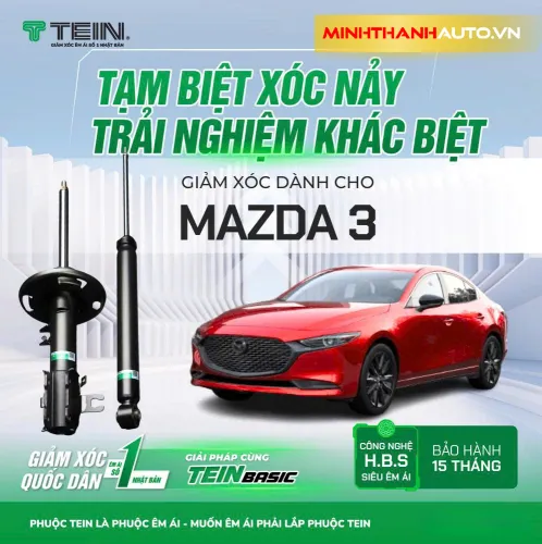 Phuộc Giảm Xóc TEIN MAZDA 3 bảo hành chính hãng 15 tháng tại Thanh Hóa
